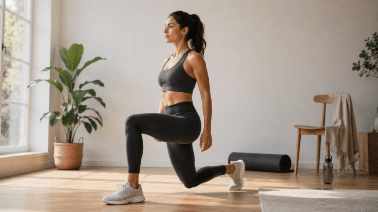6 variaciones de zancadas para fortalecer glúteos y piernas sin salir de casa