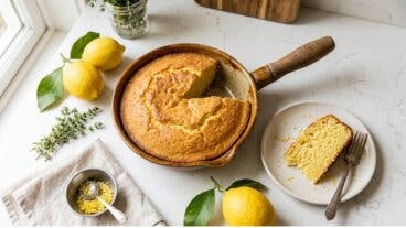 Bizcocho de limón en sartén: cómo hacerlo esponjoso y sin horno