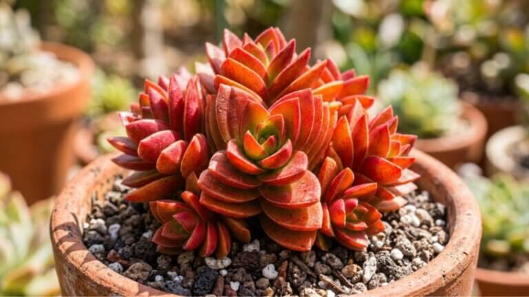 Crassula capitella ‘Campfire’