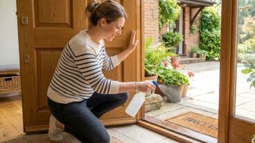 Vinagre en la entrada de la casa: el truco para mantener alejados a los insectos
