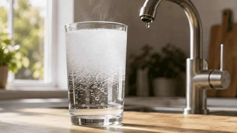 ¿Por qué el agua del grifo sale blanca y se aclara en pocos segundos? (No es el cloro)