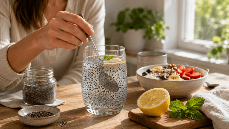 Agua de chía en el desayuno: el paso que no debes saltarte al prepararla