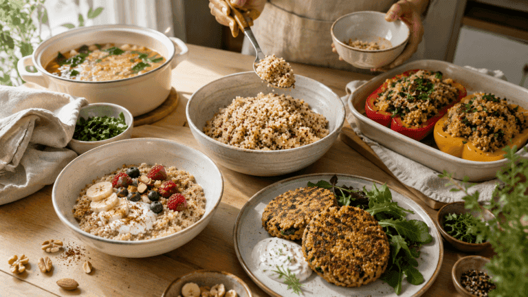 7 maneras de cocinar con quinoa: desayunos, ensaladas, sopas y más