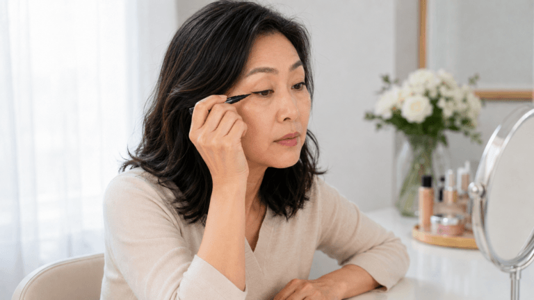 Cómo delinear los párpados caídos sin que el eyeliner quede oculto