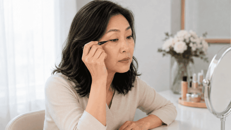 Cómo delinear los párpados caídos sin que el eyeliner quede oculto