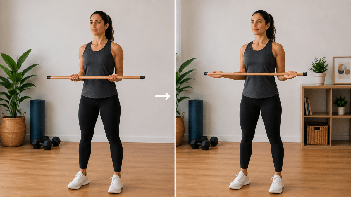 Ejercicio de rotación externa de hombros