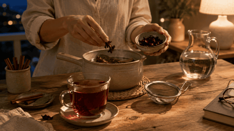 Infusión nocturna de jamaica, canela y laurel: cómo prepararla para que no quede amarga
