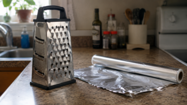 ¿Tu rallador ya ha perdido el filo? Con papel de aluminio puedes recuperarlo
