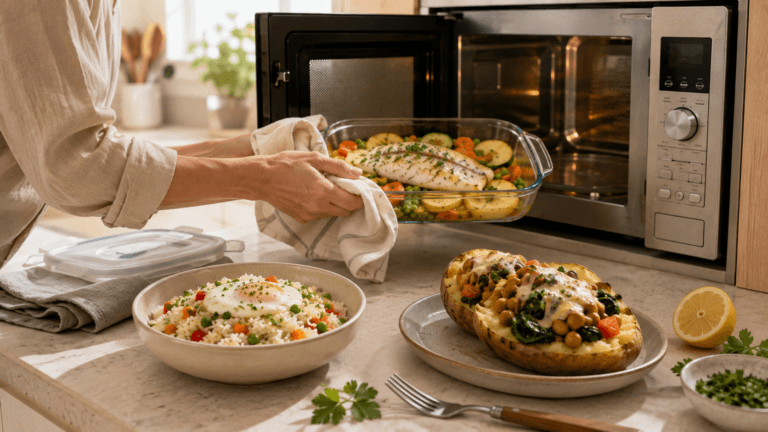 ¿Sin tiempo para cocinar? 5 recetas completas y rápidas en microondas