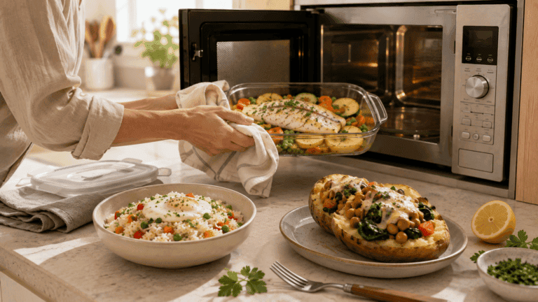 ¿Sin tiempo para cocinar? 5 recetas completas y rápidas en microondas