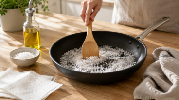 Sartén antiadherente: ¿cómo recuperar su efecto cuando la comida se pega?