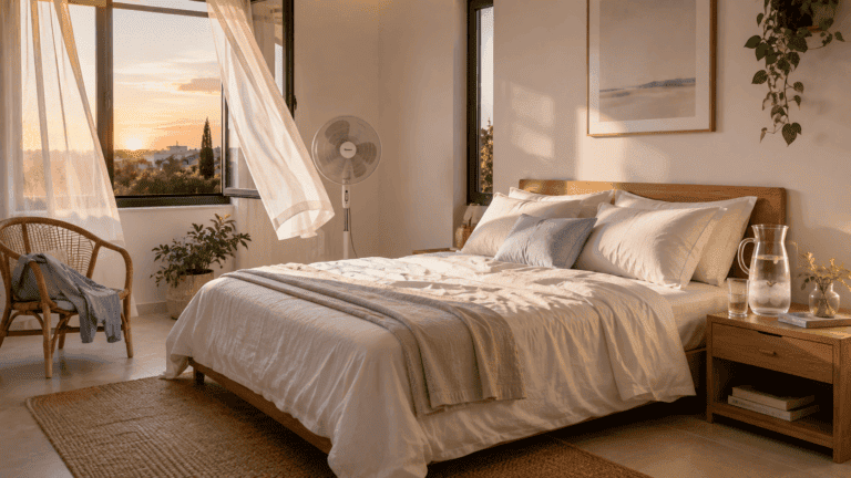 5 estrategias para refrescar el cuerpo y el dormitorio en las noches de calor extremo
