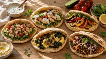 5 rellenos de pan pita para resolver tus cenas de lunes a viernes