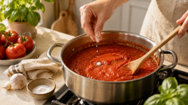 Ni azúcar ni más cocción: cómo bajar la acidez de la salsa de tomate sin cambiar su sabor