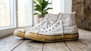 Cómo quitar lo amarillo de las zapatillas blancas con lo que tienes en casa