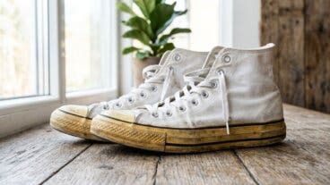 Cómo quitar lo amarillo de las zapatillas blancas con lo que tienes en casa