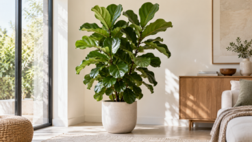 Ficus lyrata con hojas caídas o marrones: 7 cambios sencillos para verlo erguido y verde