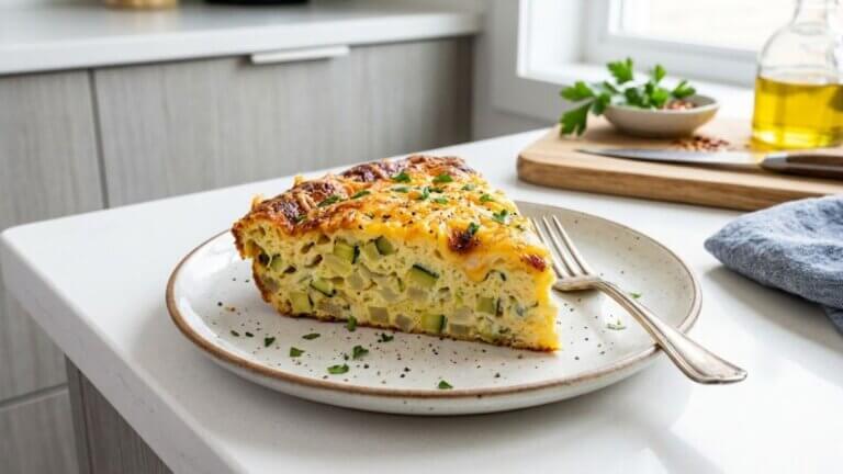 Frittata de verduras y queso
