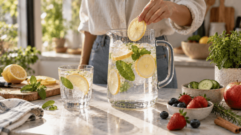 6 ideas para dar sabor al agua sin convertirla en una bebida llena de azúcar