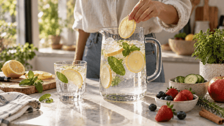 6 ideas para dar sabor al agua sin convertirla en una bebida llena de azúcar