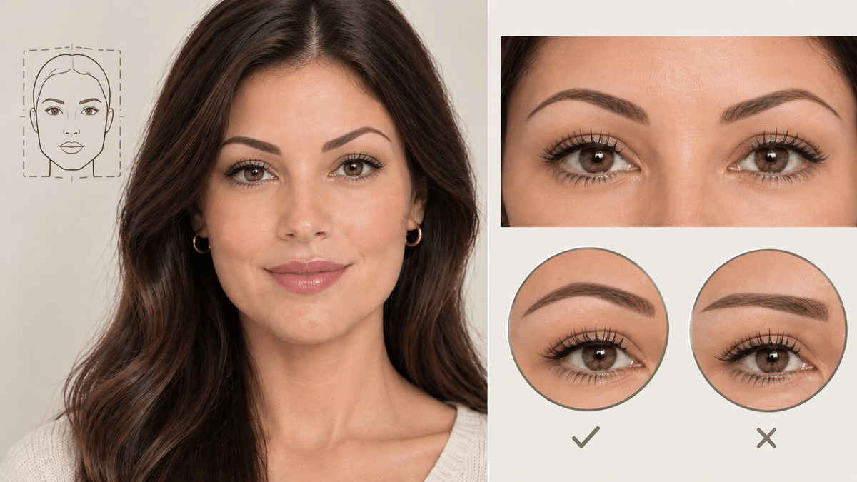 Cejas para rostro cuadrado