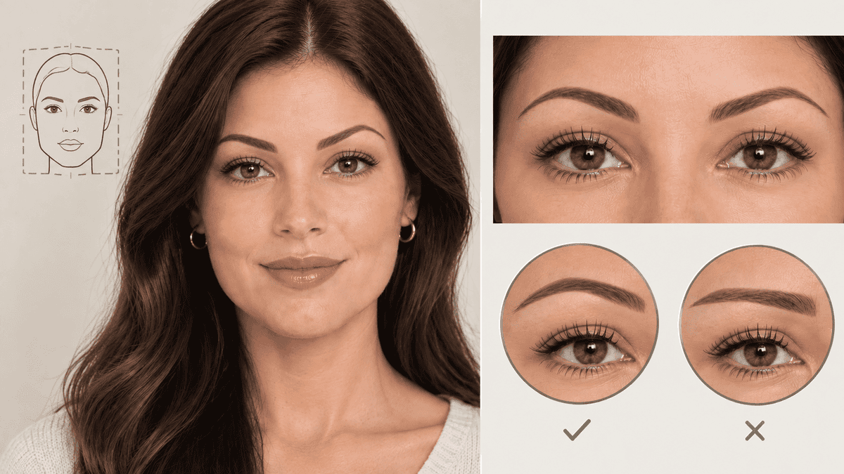 Cejas para rostro cuadrado