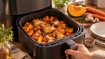 10 cenas fáciles de otoño en airfryer con productos de temporada