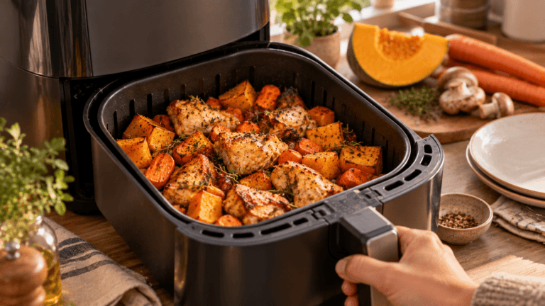 10 cenas fáciles de otoño en airfryer con productos de temporada