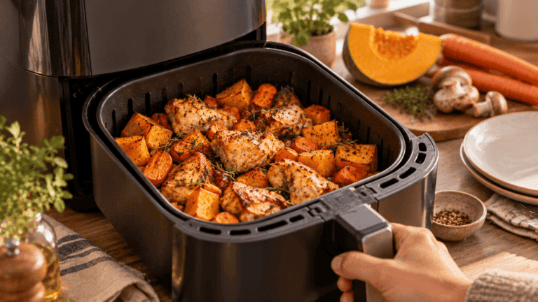 10 cenas fáciles de otoño en airfryer con productos de temporada