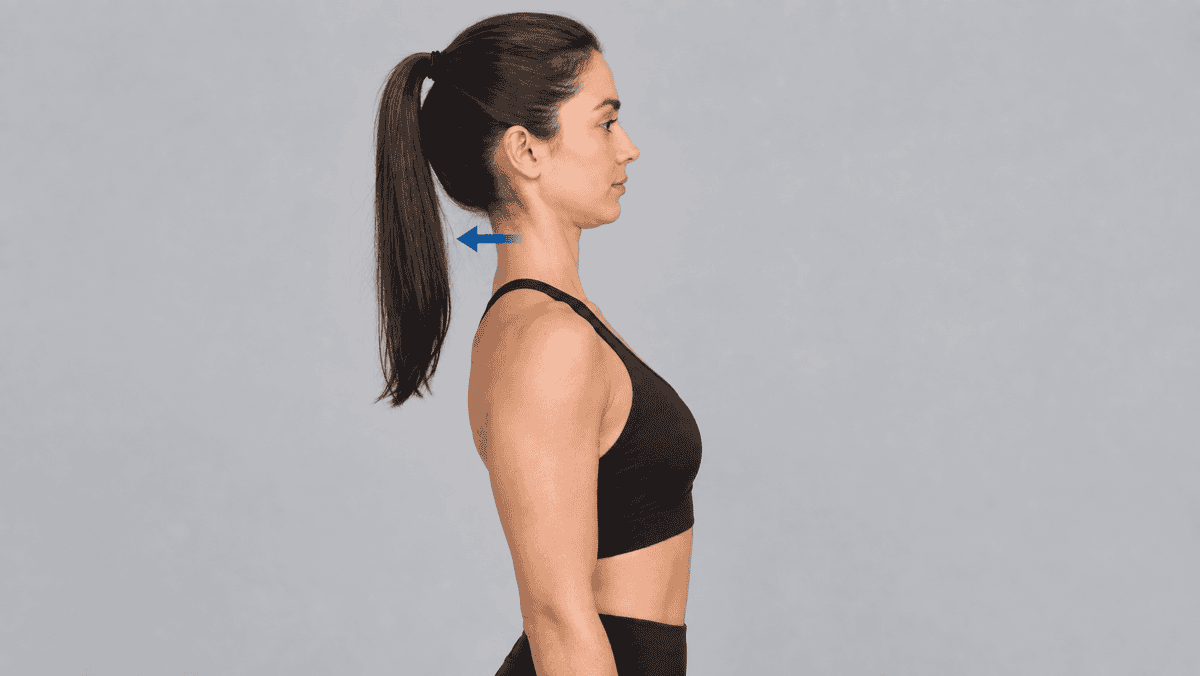 Ejercicio de retracción cervical