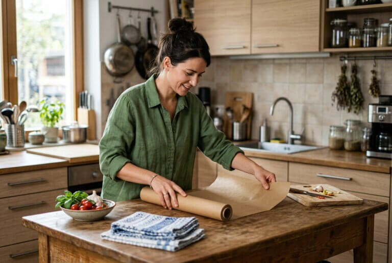El papel de horno no es solo para cocinar: 6 usos en la cocina, el baño y los dormitorios