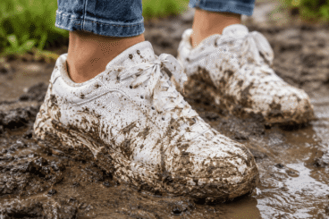 Zapatillas blancas con barro: por qué dejarlo secar antes de limpiarlas (y cómo quitarlo)