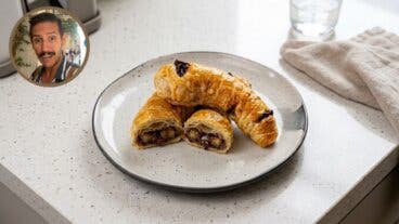 El hojaldre de plátano y chocolate del Chef Marcos Serén que se prepara con 4 ingredientes