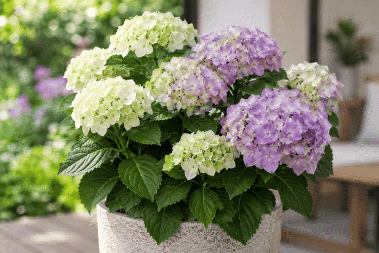 No des por terminada tu hortensia: algunas cambian de color en otoño