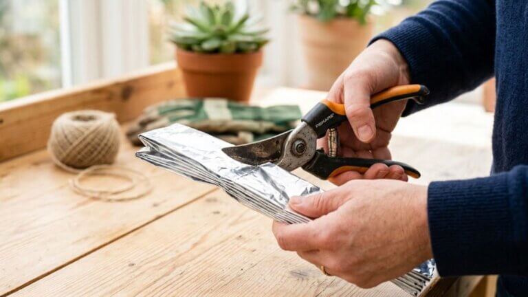 ¿Tijeras de podar sin filo? Devuélveles el corte con papel de aluminio y objetos de casa