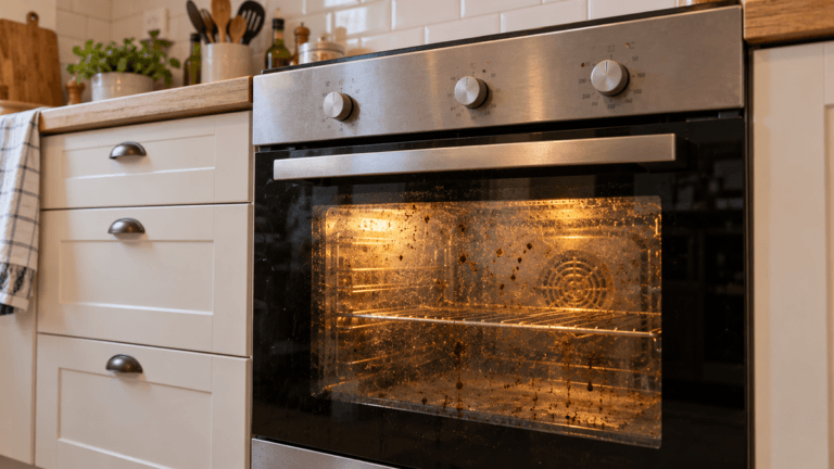 ¿Grasa quemada en el vidrio del horno? Cómo limpiarla sin rayar el cristal