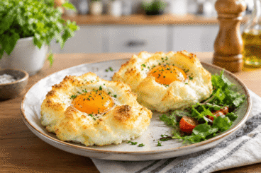 Huevos nube al horno: una receta fácil y vistosa para el desayuno
