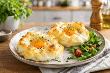 Huevos nube al horno: una receta fácil y vistosa para el desayuno