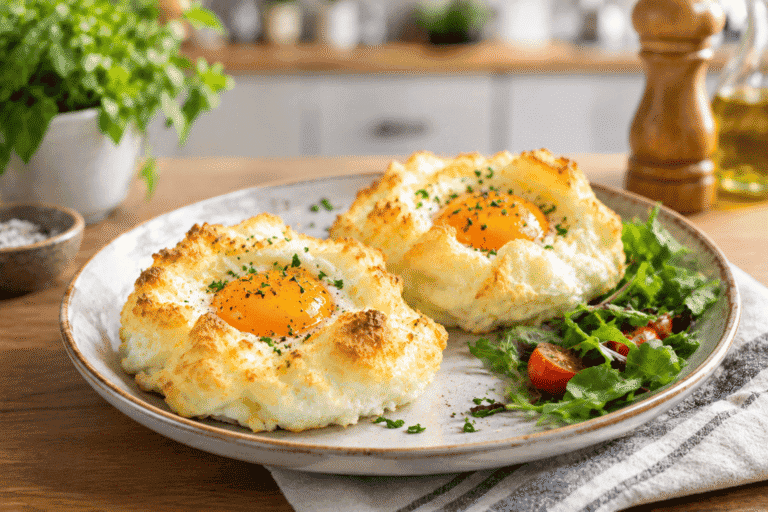 Huevos nube al horno: una receta fácil y vistosa para el desayuno