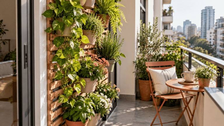 8 ideas de jardinería vertical para aprovechar al máximo el espacio en balcones pequeños