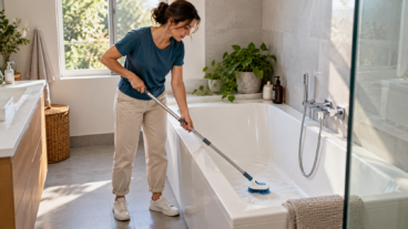 Limpiar la bañera sin dolor de espalda: herramientas y técnicas que facilitan la tarea