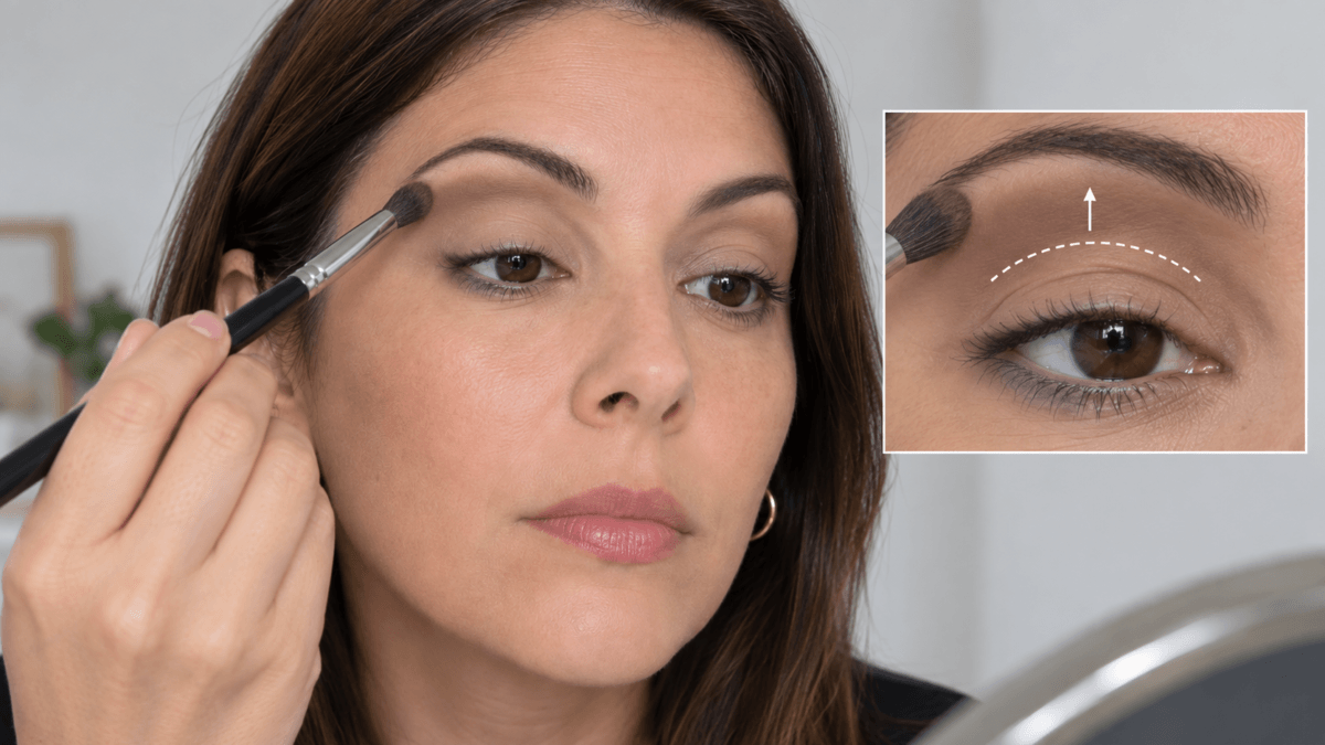 Maquillaje para párpados encapotados