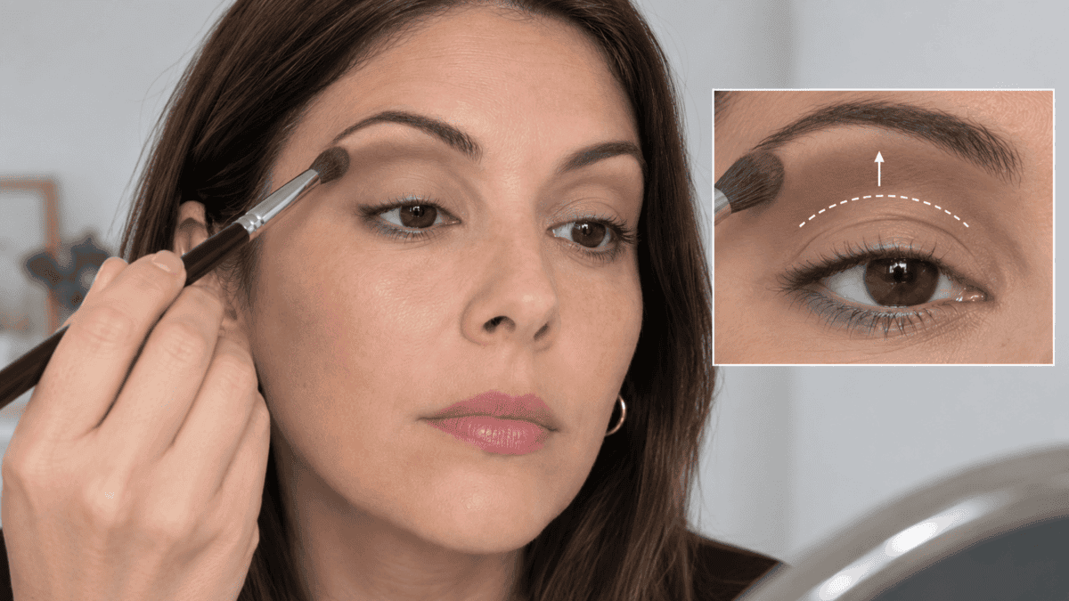 Maquillaje para párpados encapotados