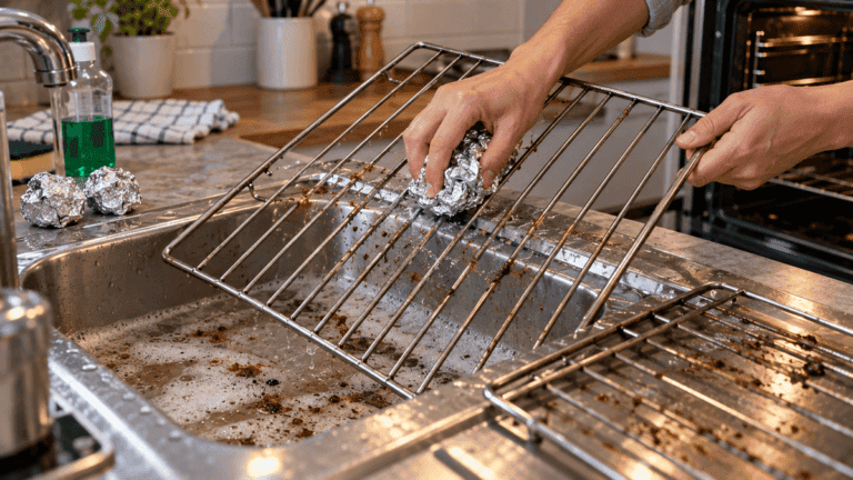Papel de aluminio para limpiar las rejillas del horno: 5 consejos para evitar rayar la superficie