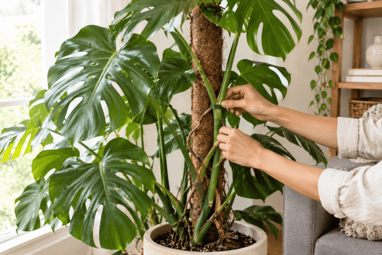¿Sabías que la Monstera es una trepadora? 5 pasos para guiarla y que no crezca desordenada